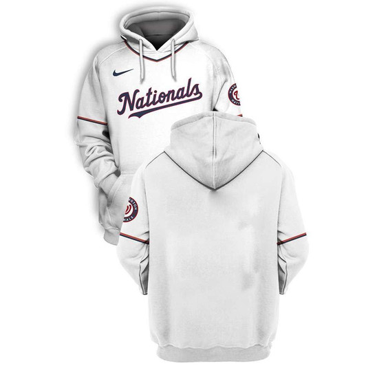 Washington Nationals Baseball Team White Jersey Style Gift For Baseball And Nationals Fans Hoodie - MLB