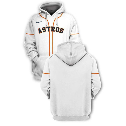 Houston Astros Mlb Baseball Team 3D White Jersey Style Gift For Astros Fans Hoodie - MLB