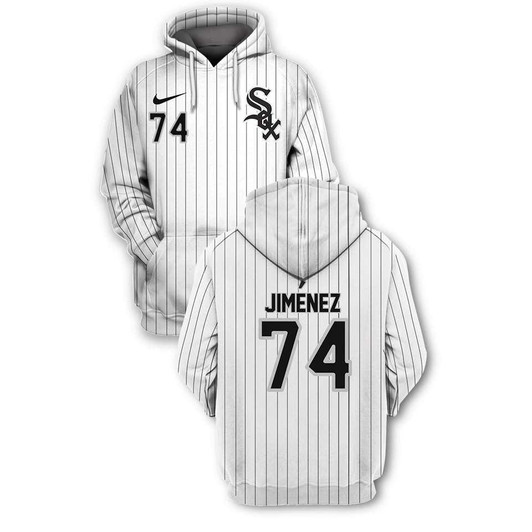 Chicago White Sox Eloy Jimenez #74 Mlb Baseball Team White Jersey Style Gift For White Sox And Jimenez Fans Hoodie - MLB