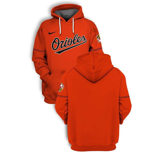 Baltimore Orioles Mlb Baseball Team Orange Jersey Style Gift For Orioles Fans Hoodie - MLB
