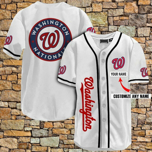 Personalized Custom Name Washington Nationals All Over Print Baseball Jersey For Fans