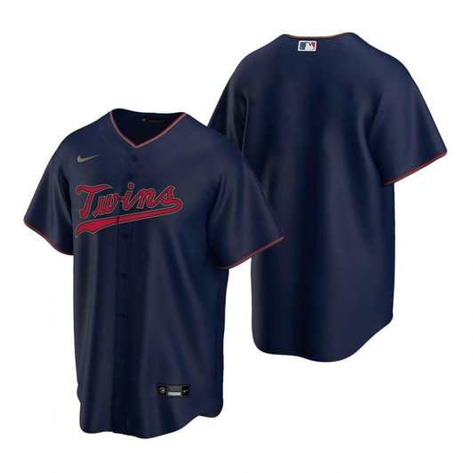 Mens Minnesota Twins Mlb Baseball Alternate Navy Jersey Gift For Twins Fans