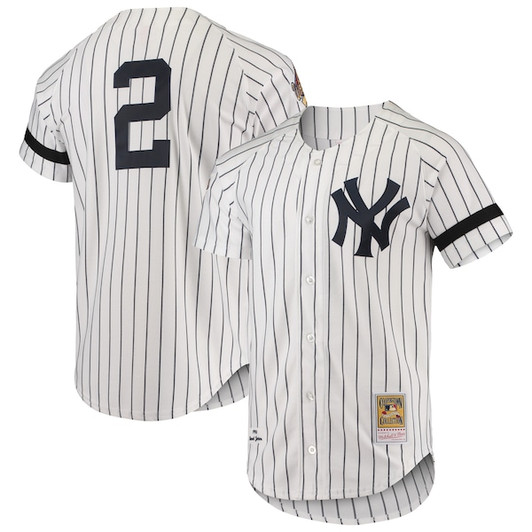 Men's New York Yankees Mitchell & Ness White Cooperstown Collection 1996  Home Jersey