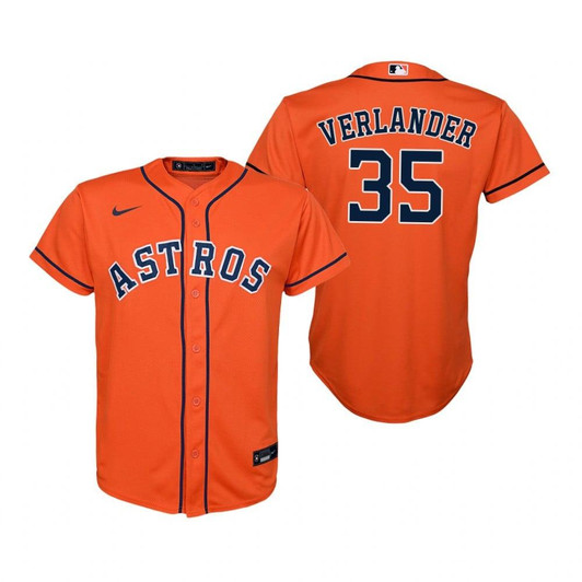 Houston Astros #35 Justin Verlander 2020 Orange Jersey Gift For Astros Fans