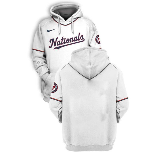 Washington Nationals Baseball Team White Jersey Style Gift For Baseball And Nationals Fans Hoodie