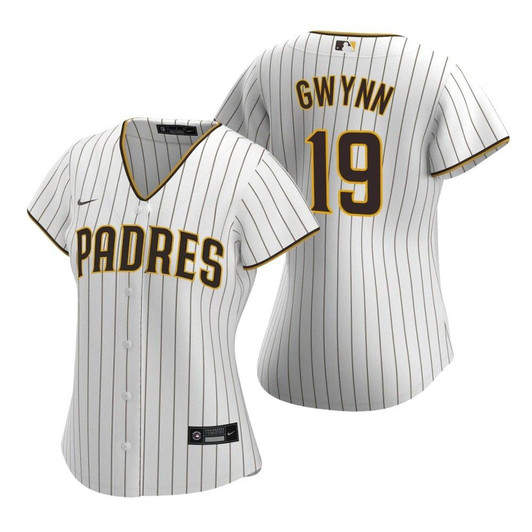 Womens San Diego Padres #19 Tony Gwynn 2020 White Jersey Gift For Orioles Fans