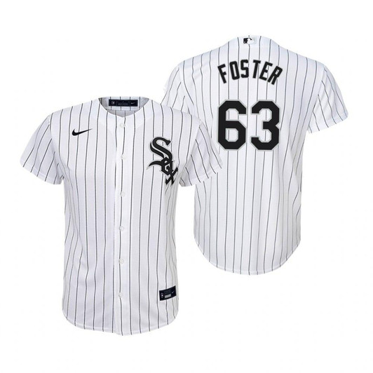 Chicago White Sox #63 Matt Foster Collection 2020 Alternate White Jersey Gift For Sox Fans