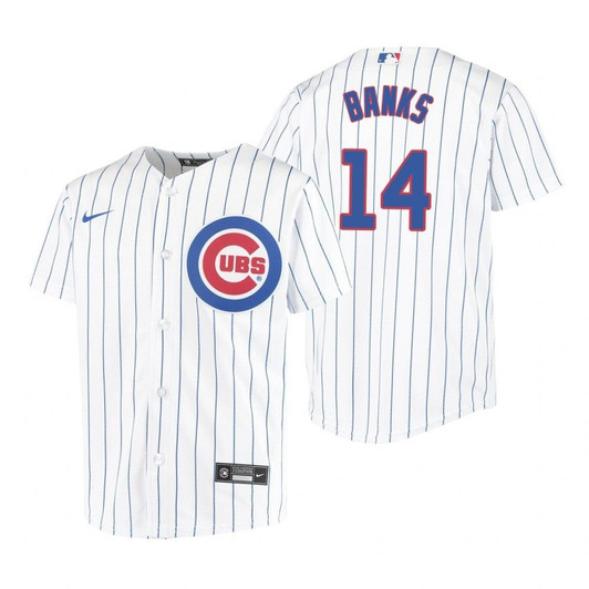 Chicago Cubs #14 Ernie Banks 2020 White Jersey Gift For Cubs Fans