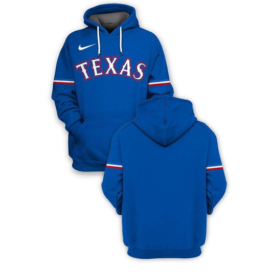 Texas Rangers Mlb Baseball Team Logo 3D Blue Jersey Style Gift For Rangers Fans Hoodie