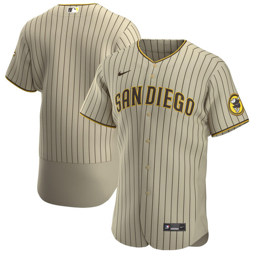 San Diego Padres Nike Replica Replica Alternate  Team Jersey - Tan/Brown
