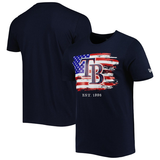 Tampa Bay Rays New Era 4th of July Jersey T-Shirt - Navy
