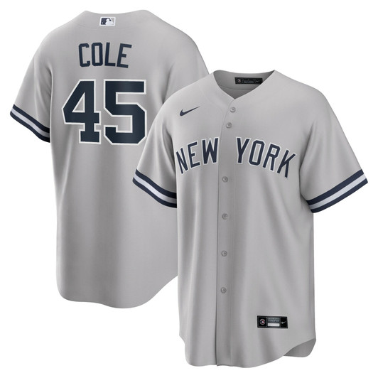 Gerrit Cole New York Yankees Nike Replica Replica Road Replica Player Name Jersey - Gray