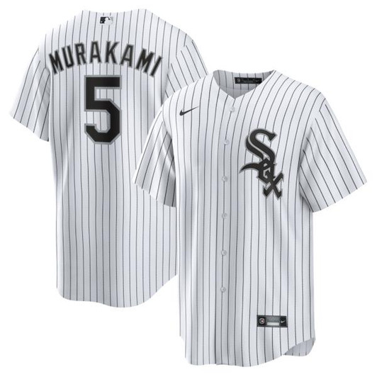 Men's Chicago White Sox Munetaka Murakami Nike White Home Replica Jersey