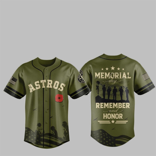 2025 Houston Astros USA Memorial Day Baseball Jersey