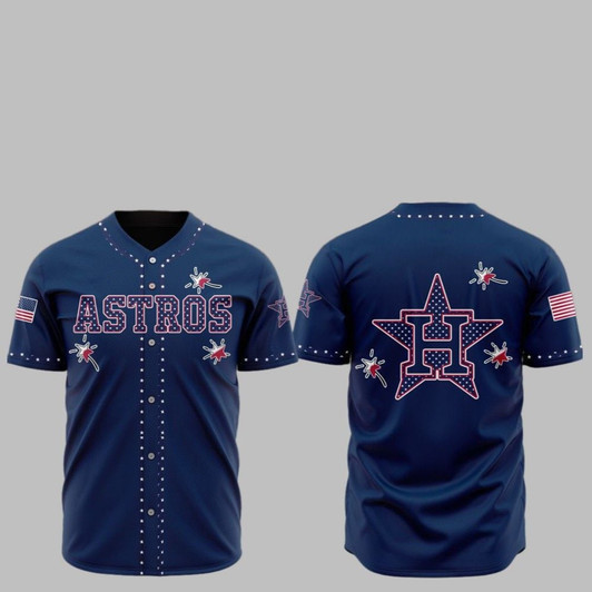 2025 Houston Astros Happy Independence Day Baseball Jersey