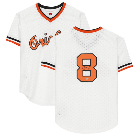 Cal Ripken Jr. Baltimore Orioles Fanatics  Autographed White Mitchell & Ness  Jersey
