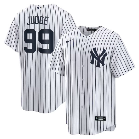 New York Yankees MLB Aaron Judge Nike Home Replica Player Name Jersey – White