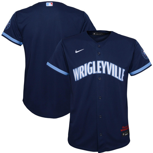 Chicago Cubs Nike Replica Replica  City Connect Replica Jersey - Navy