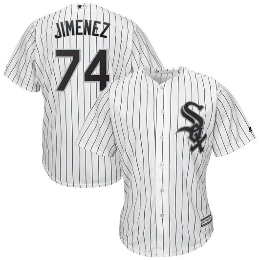 Eloy Jimenez Chicago White Sox Majestic Home Cool Base Player Replica Jersey Jersey White/Black 2021