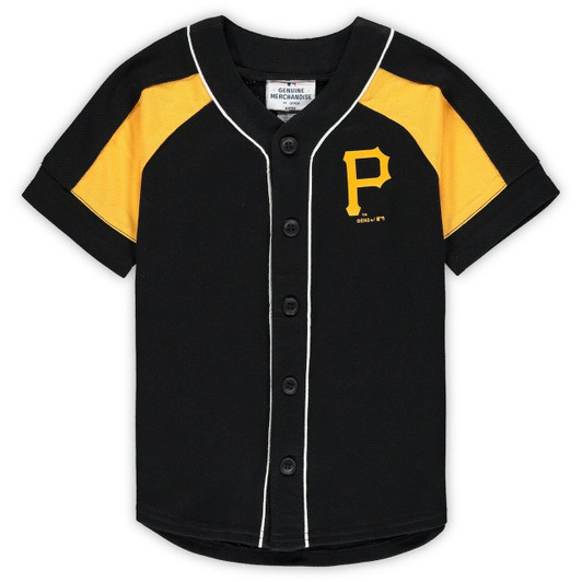 Preschool Pittsburgh Pirates Black Fashion Outta The Dugout Baseball Jersey Mlb Baseball Jersey1042