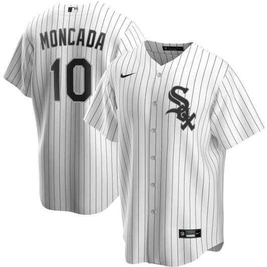Chicago White Sox Yoan Moncada 10 2021 Mlb Whitejersey Jersey