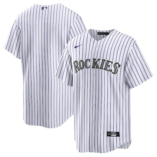Men's Colorado Rockies Nike White Home Big & Tall Replica Jersey