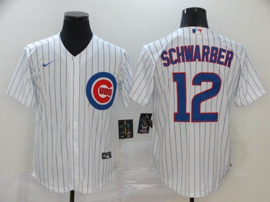 Chicago Cubs Kyle Schwarber #12 2020 Mlb White Jersey