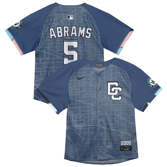 Infant Washington Nationals CJ Abrams Nike Blue City Connect 2025 Limited Jersey