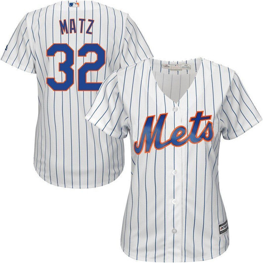 Steven Matz New York Mets Majestic Womens Cool Base Player Jersey Jersey White 2021