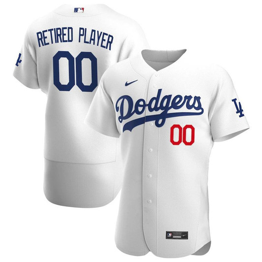 Mens Los Angeles Dodgers Nike Replica Replica White Home Pick-A-Player Retired Roster  Jersey