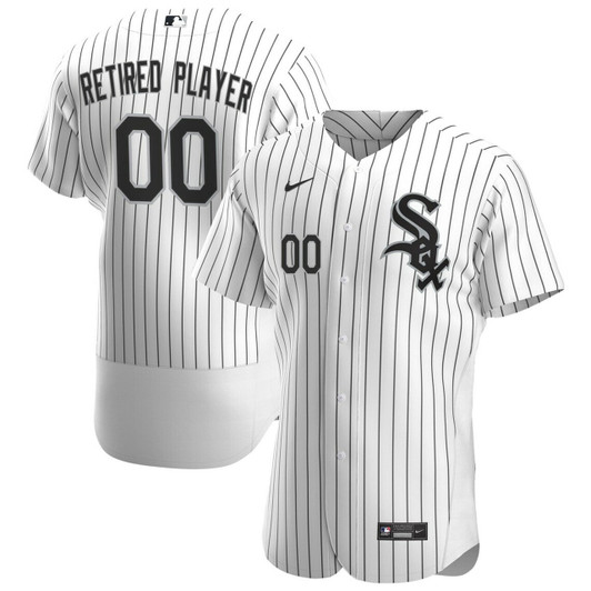 MenS Chicago White Sox White Home Pick-A-Player Retired Roster Baseball Jersey Mlb Baseball Jersey634