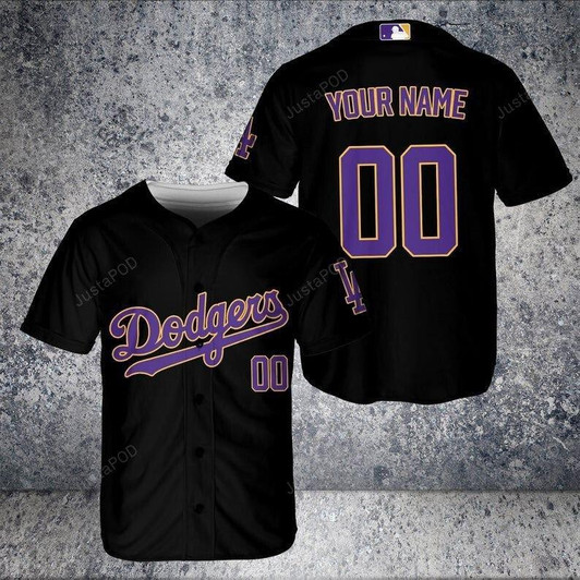 Personalized Custom Name Los Angeles Dodgers MLB Baseball Teams All Over Print Baseball Jersey For Fans