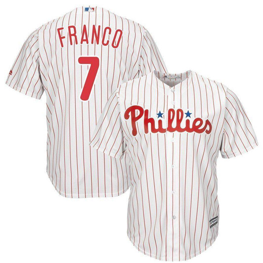 Maikel Franco Philadelphia Phillies Majestic Cool Base Player Jersey White 2019