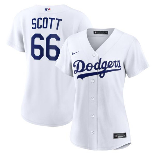 Women's Los Angeles Dodgers Tanner Scott Nike White Home Replica Jersey