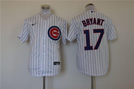 Chicago Cubs Kris Bryant #17 2020 MLB White Jersey