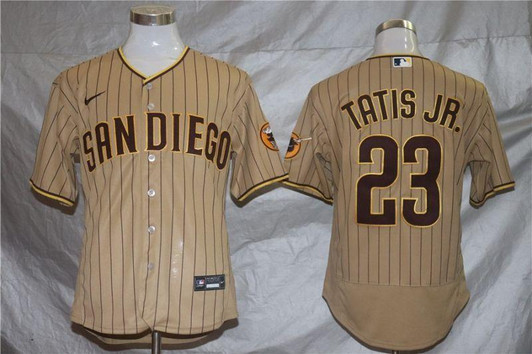 San Diego Padres Fernando Tatis Jr. #23 MLB 2020 Light Brown Jersey