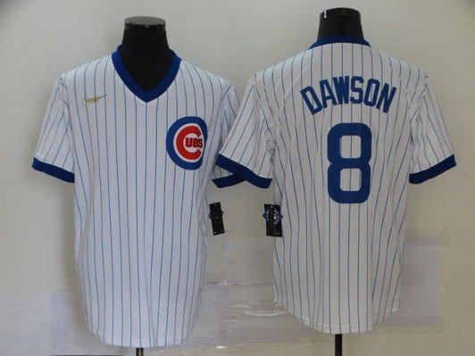 Chicago Cubs Andre Dawson #8 2020 MLB White Jersey