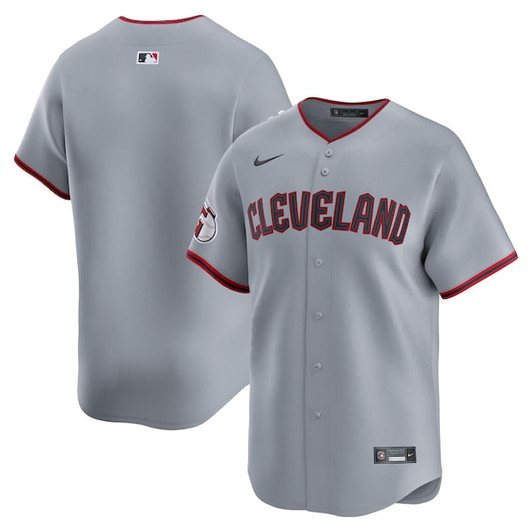 Men's Cleveland Guardians Nike Gray Road Limited Jersey