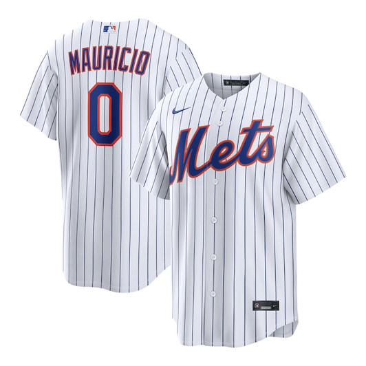 Men's New York Mets Ronny Mauricio Nike White Home Replica Jersey