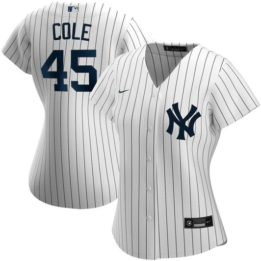 Womens New York Yankees Gerrit Cole Nike Replica Replica White Home Replica Player Jersey