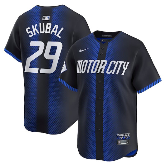 Men's Detroit Tigers Tarik Skubal Nike Navy City Connect Limited Player Jersey