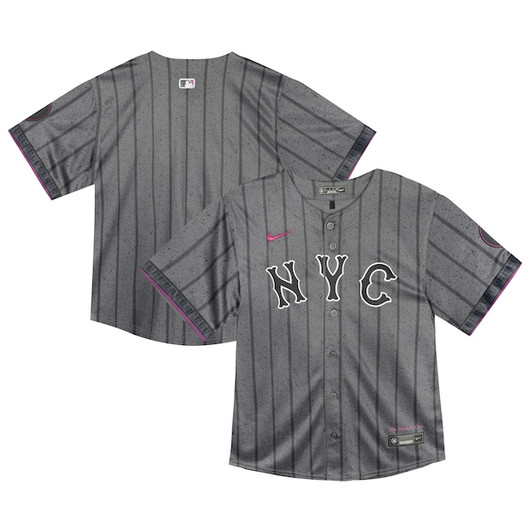 Toddler New York Mets  Nike Gray City Connect Team Limited Jersey