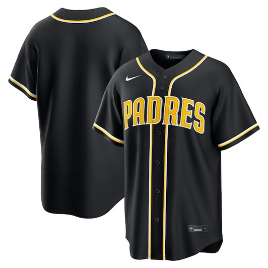 Men's San Diego Padres  Nike Fashion Replica Black Out Jersey