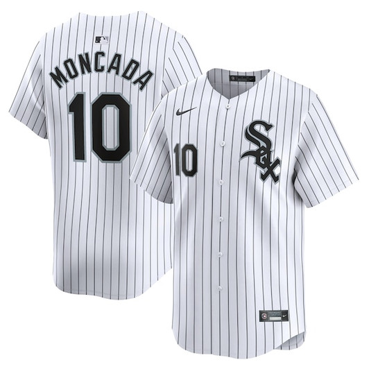 Men's Chicago White Sox Yoan Moncada Nike White Home Limited Player Jersey