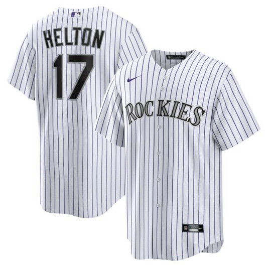 Men's Colorado Rockies Todd Helton Nike White Home Retired Player Replica Jersey