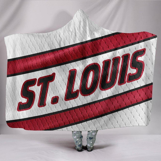 St. Louis Cardinals Unofficial Baseball Jersey Hooded Blanket Adult Youth, Large Size 60x80 Inches, Hooded Blanket600 - BOBBY SHOP