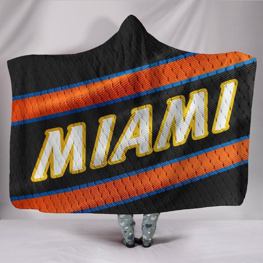 Miami Marlins Unofficial Baseball Jersey Hooded Blanket Adult Youth, Large Size 60x80 Inches, Hooded Blanket387 - BOBBY SHOP