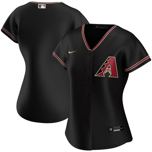 Womens Arizona Diamondbacks Nike Replica Replica Black Alternate Replica Team Jersey