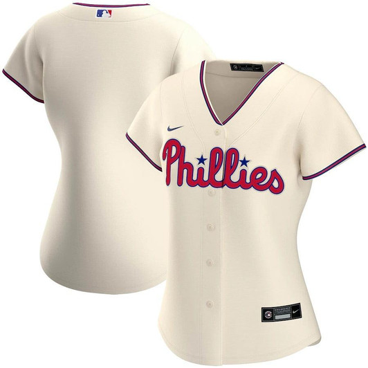 Womens Philadelphia Phillies Nike Replica Replica Cream Alternate Replica Team Jersey