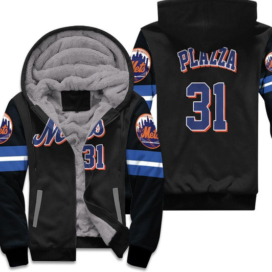 Mike Piazza New York Mets Black 2019 Jersey Inspired Style Fleece Hoodie - MLB